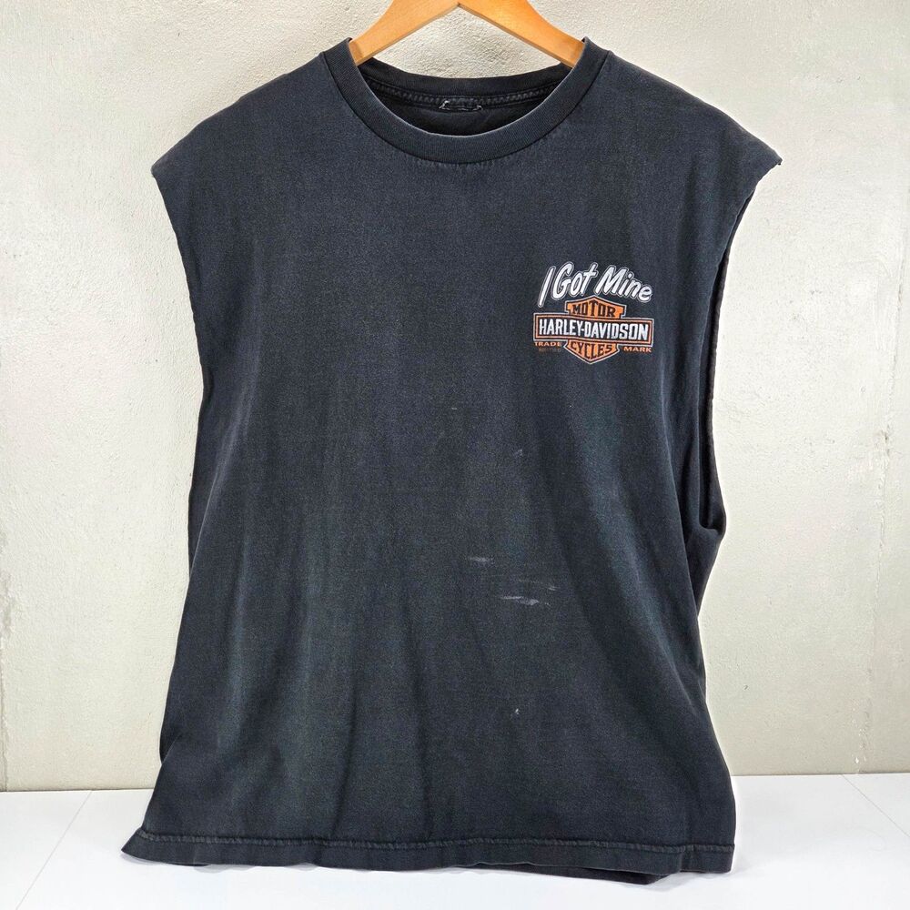 Harley Davidson Fort Wayne Indiana Cutoff Sleeveless Shirt Sz 2XL